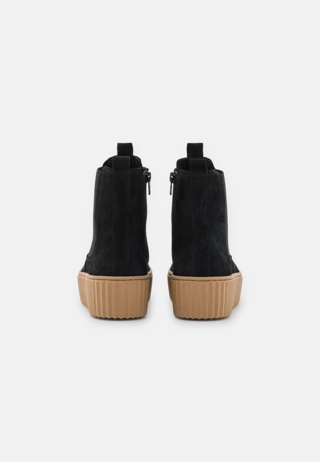Women Platform Ankle Boots Gabor Black