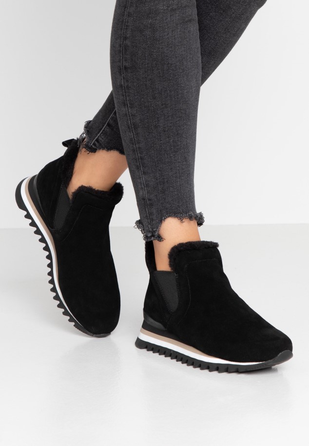 Women Platform Ankle Boots Gabor Black