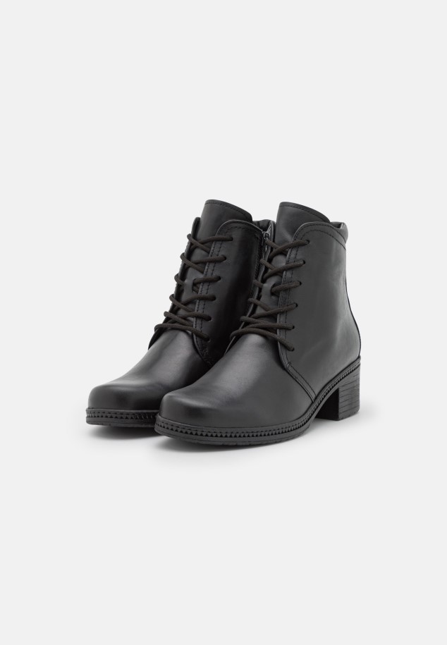 Lace-Up Ankle Boots Black Gabor Women