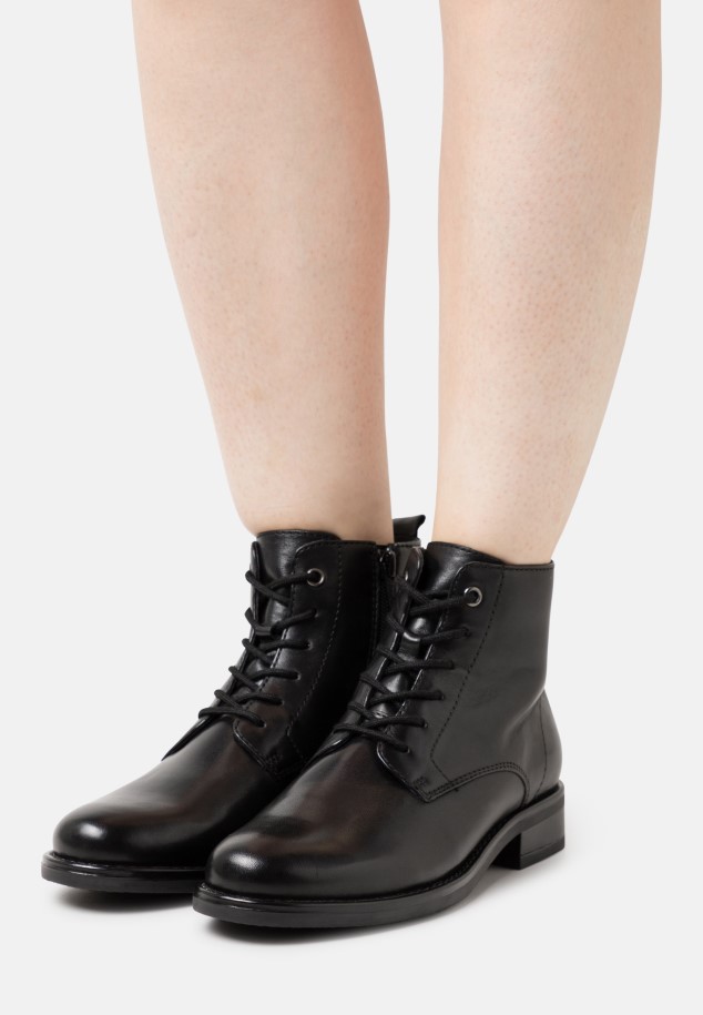 Lace-Up Ankle Boots Black Gabor Women