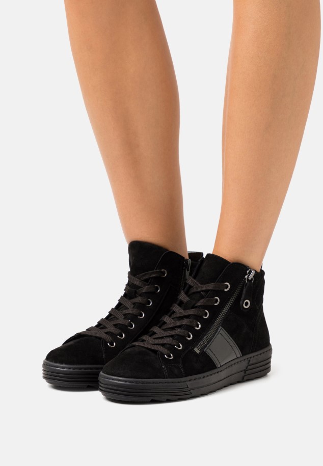 Black High-Top Trainers Gabor Women