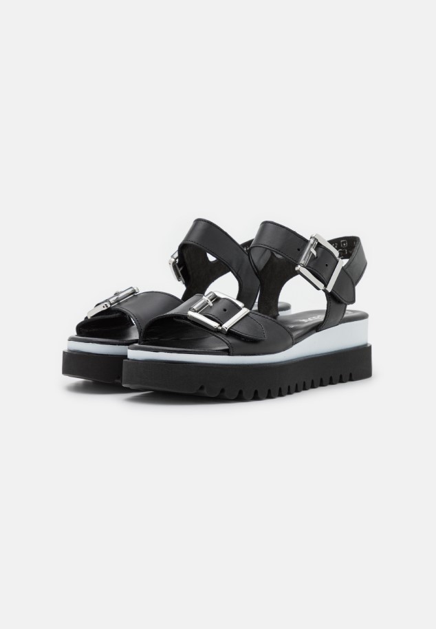 Gabor Platform Sandals Black