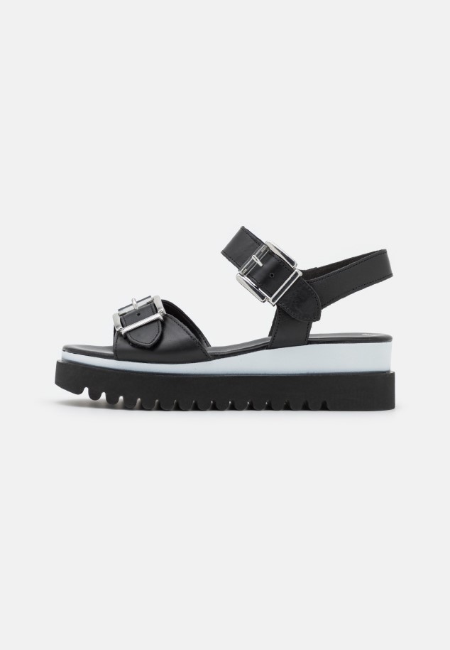 Gabor Platform Sandals Black