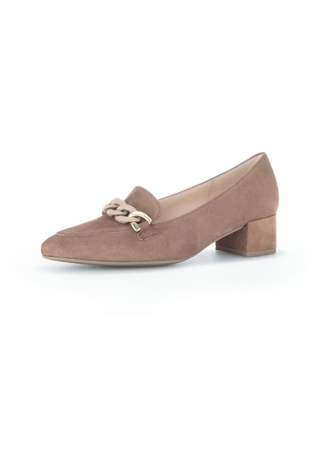 Soil/Grey Gabor Ballet Pumps