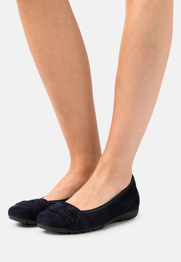 Soil/Grey Gabor Ballet Pumps