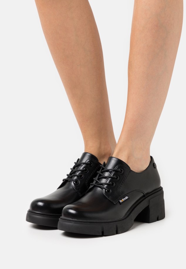 Vintage Black Gabor Leona - Lace-Up Heels