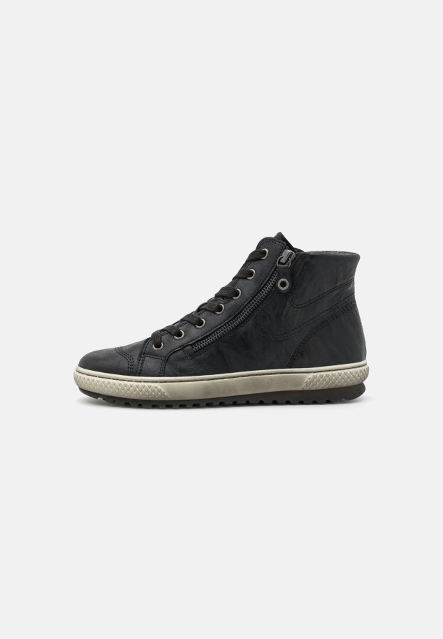 Gabor Dark Grey High-Top Trainers