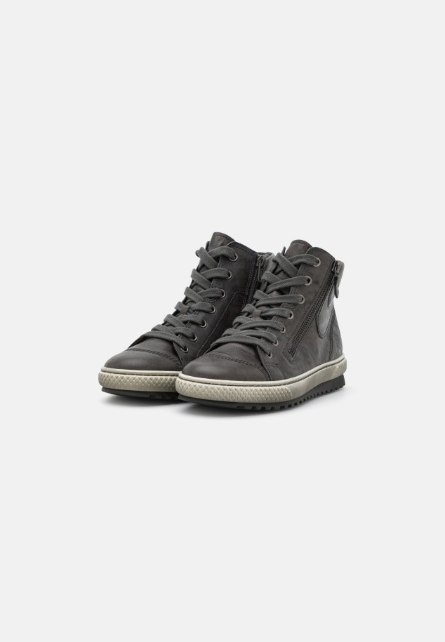 Gabor Dark Grey High-Top Trainers