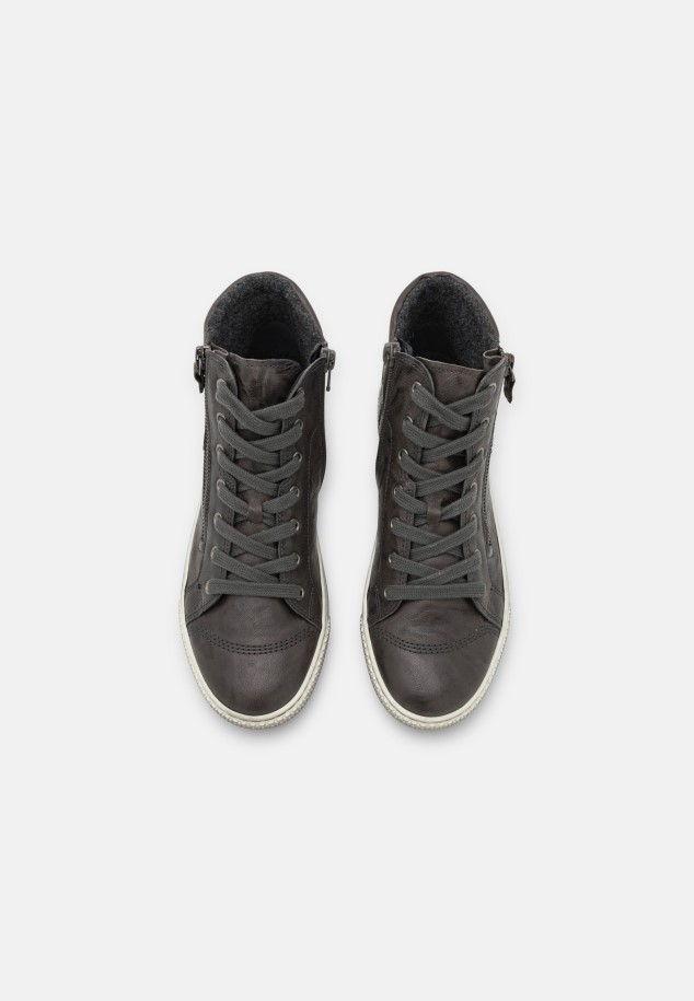 Gabor Dark Grey High-Top Trainers