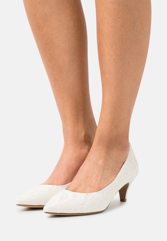 Gabor White Classic Heels