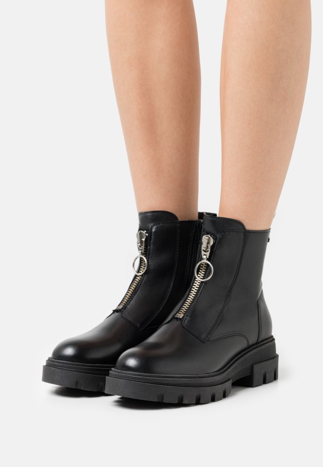 Altsilber Gabor Platform Ankle Boots