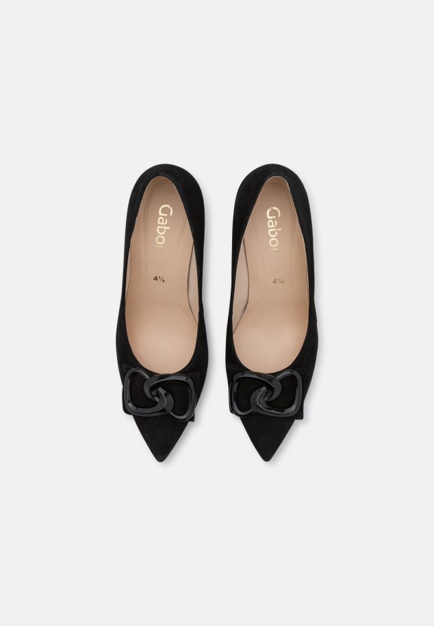 Black Gabor Classic Heels