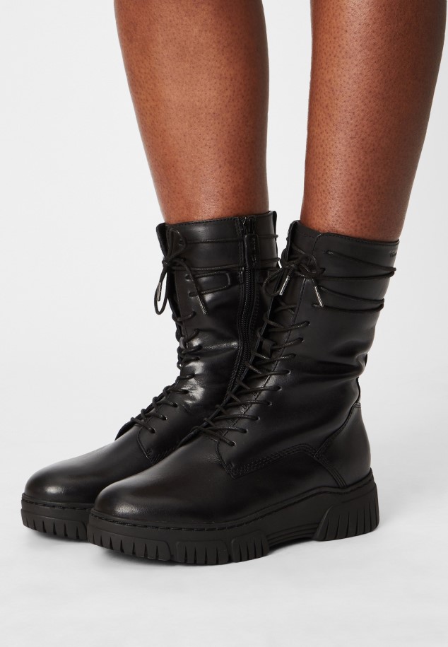 Women Platform Ankle Boots Black Gabor