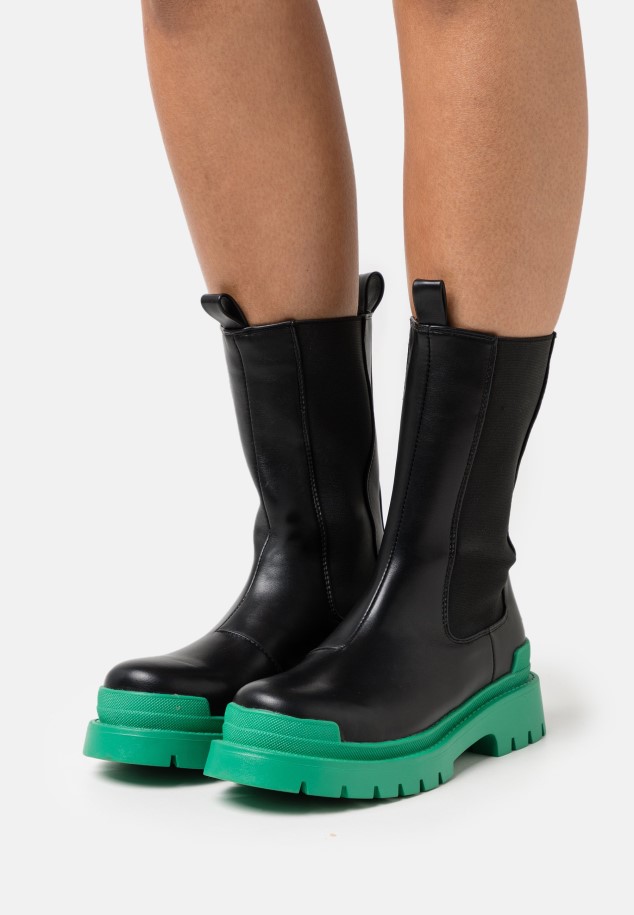 Women Platform Ankle Boots Black Gabor