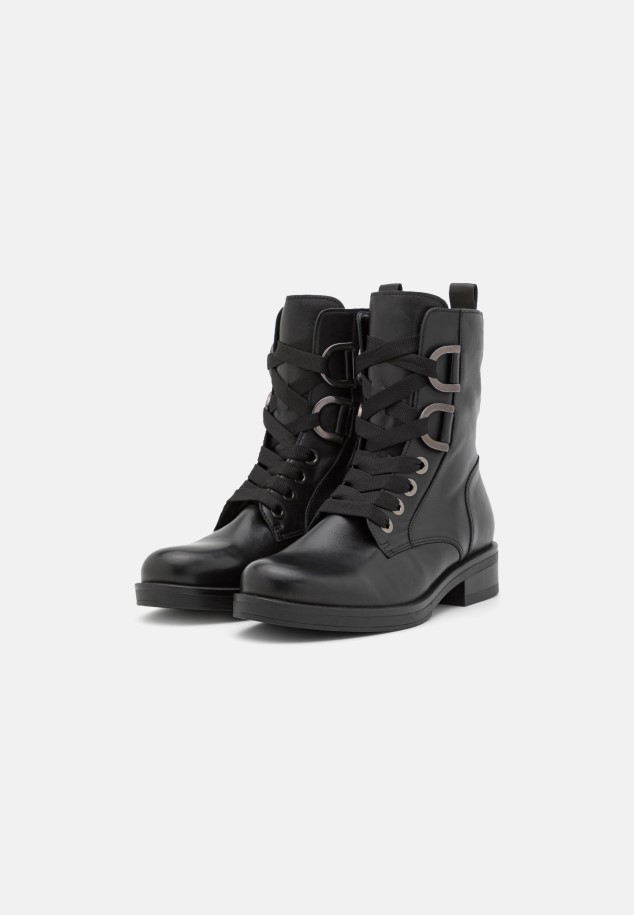 Lace-Up Ankle Boots Black Gabor