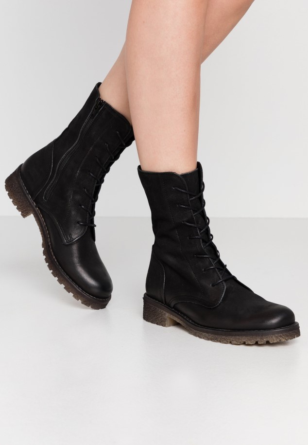 Lace-Up Ankle Boots Black Gabor