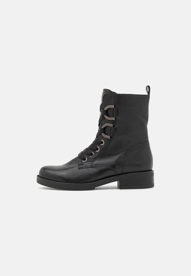 Lace-Up Ankle Boots Black Gabor