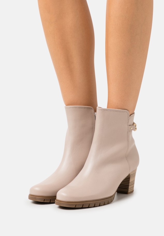 Beige Gabor Classic Ankle Boots