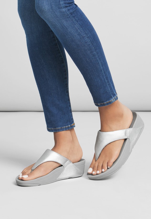 White Gabor T-Bar Sandals