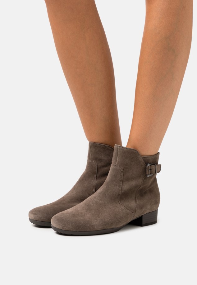 Grey Gabor Cowboy/Biker Ankle Boot