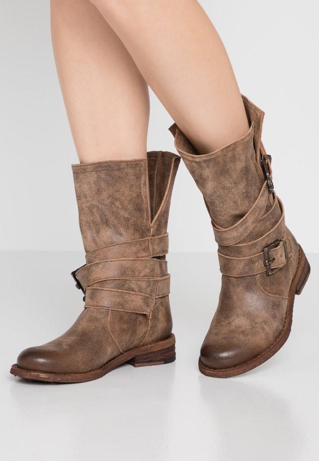 Grey Gabor Cowboy/Biker Ankle Boot