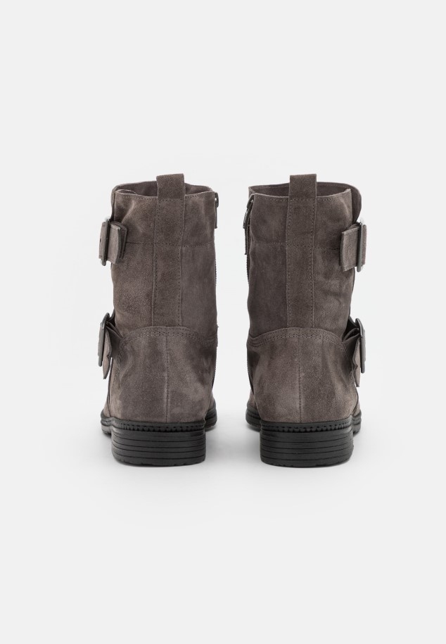 Grey Gabor Cowboy/Biker Ankle Boot