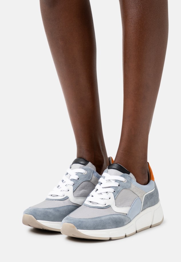 Gabor Blue/Brown/White Trainers