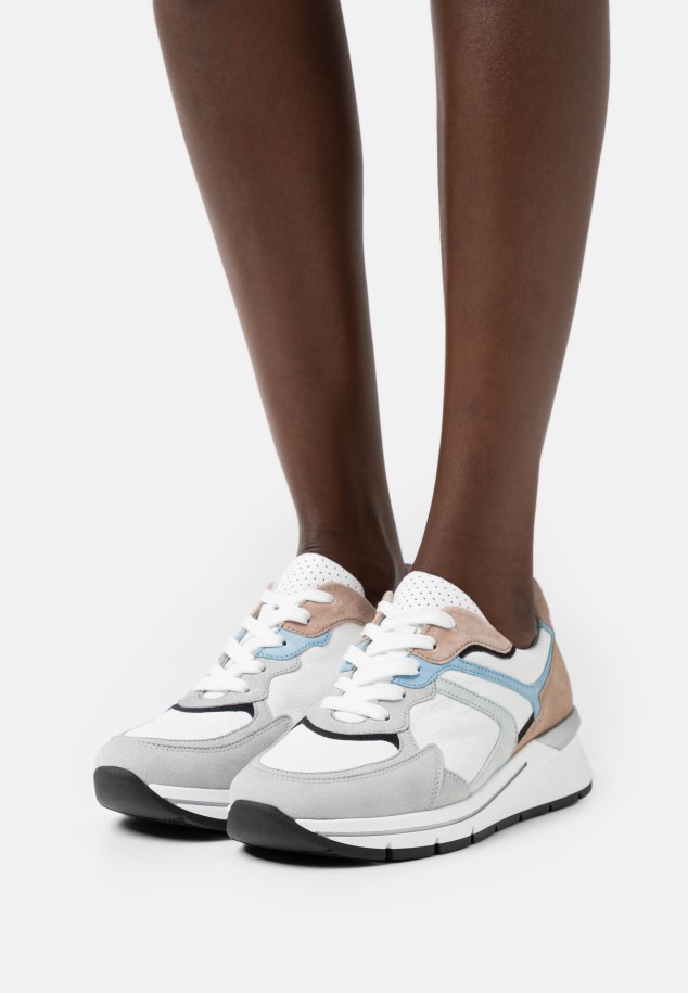 Gabor Blue/Brown/White Trainers