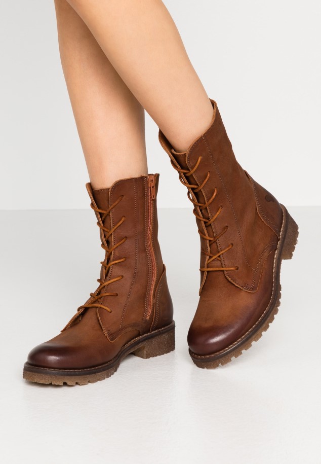 Peanut Lace-Up Ankle Boots Gabor