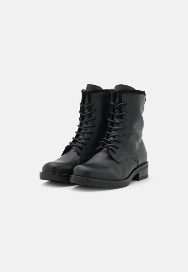 Gabor Lace-Up Ankle Boots Black Women