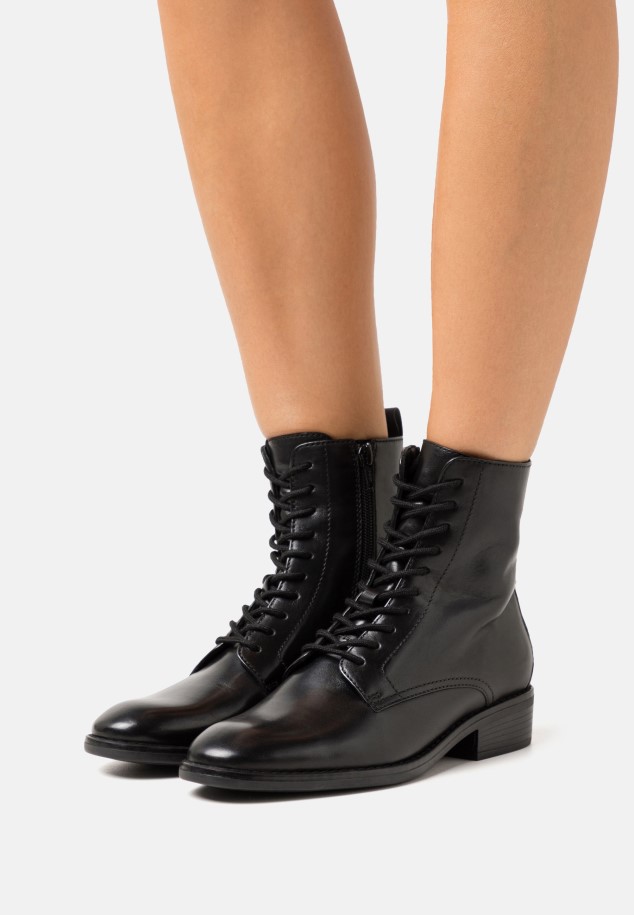 Gabor Lace-Up Ankle Boots Black Women
