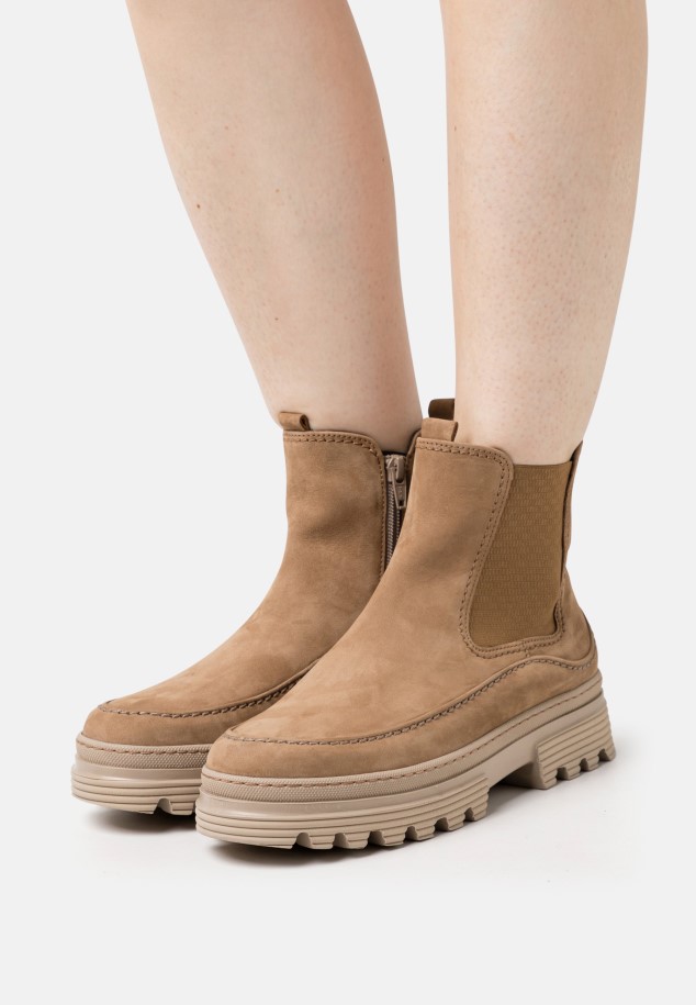 Gabor Light Brown Classic Ankle Boots