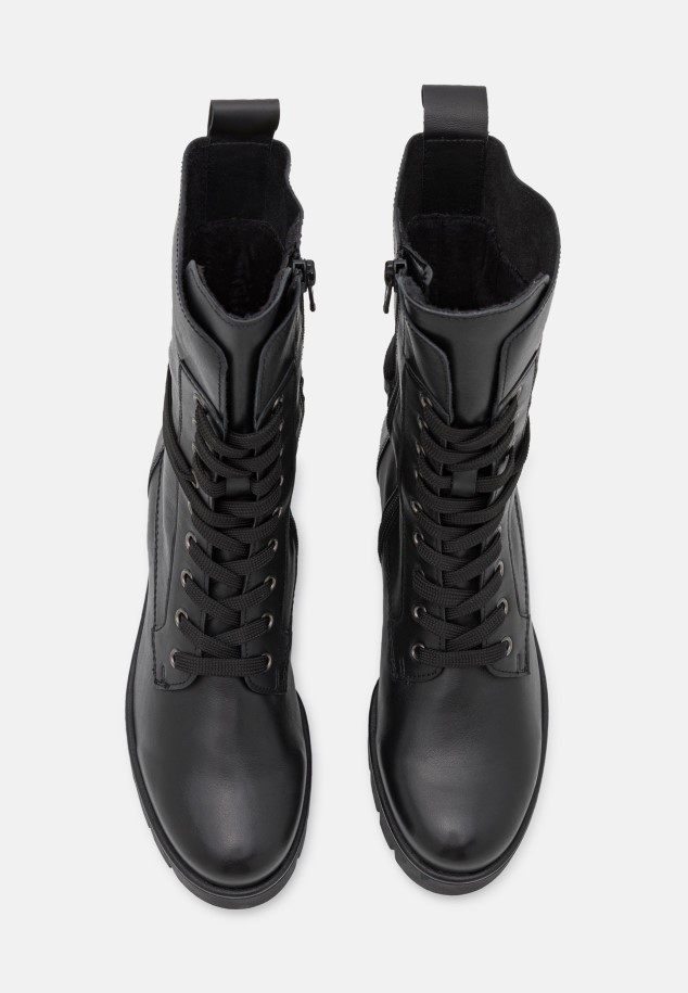 Gabor Lace-Up Ankle Boots Cognac