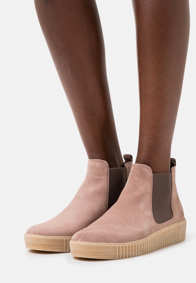 Platform Ankle Boots Gabor Dark Rose/Natural
