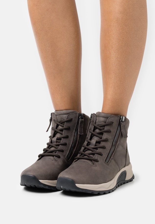 Gabor Platform Ankle Boots Black