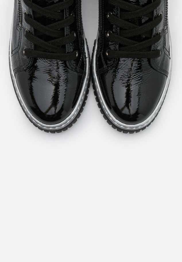 Gabor Platform Ankle Boots Black