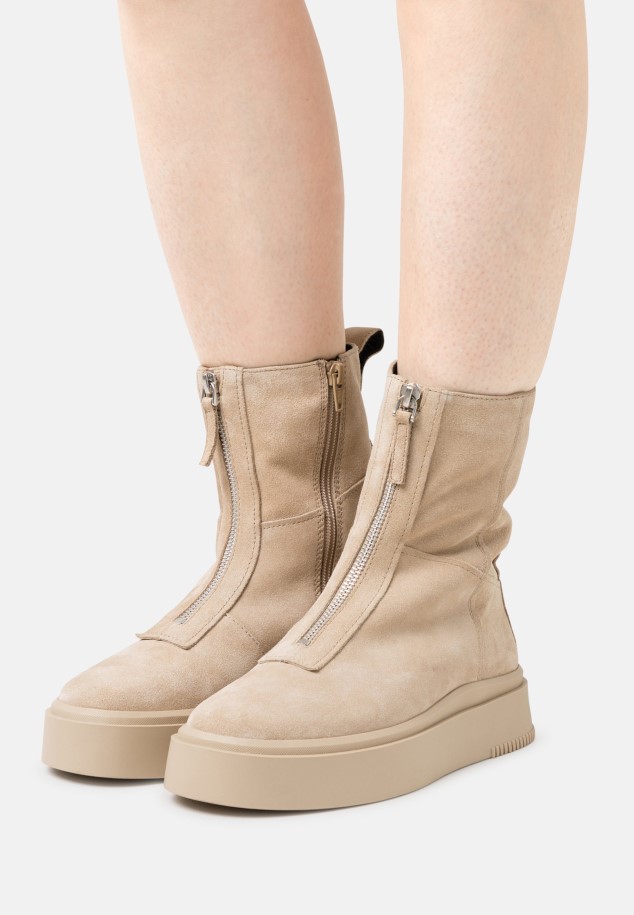 Lace-Up Ankle Boots Gabor Dark Rose