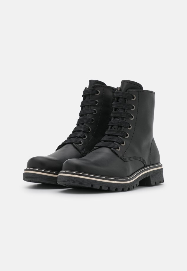 Gabor Lace-Up Ankle Boots Black