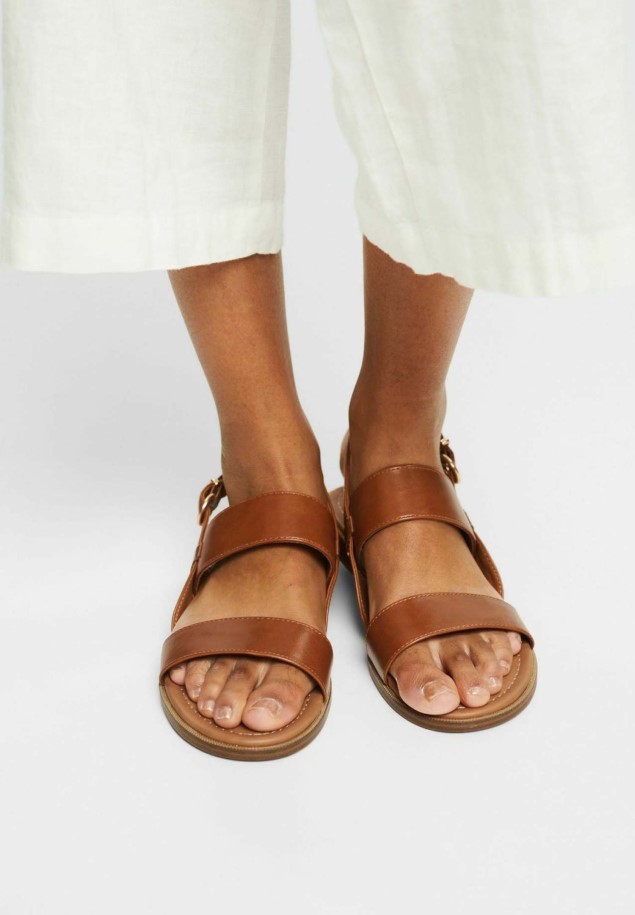 Black T-Bar Sandals Gabor