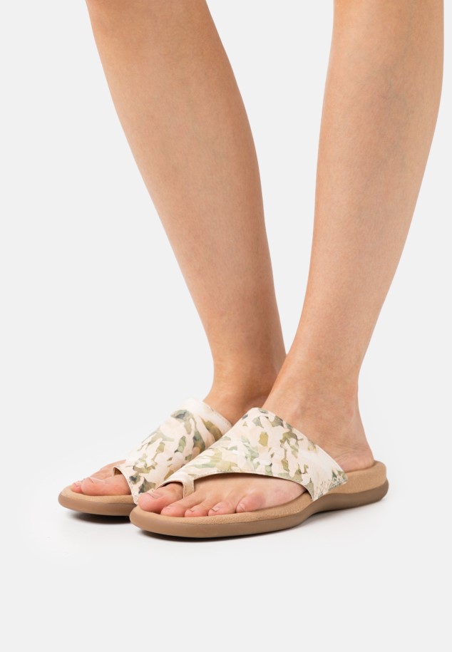 Black T-Bar Sandals Gabor