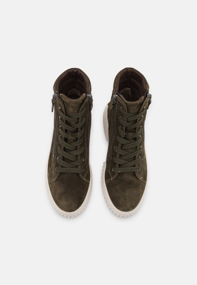 Lace-Up Ankle Boots Gabor Green Army