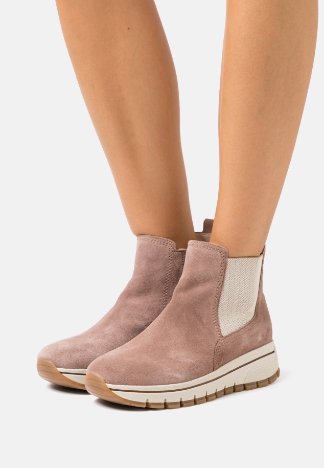 Pepper/Grau Platform Ankle Boots Gabor