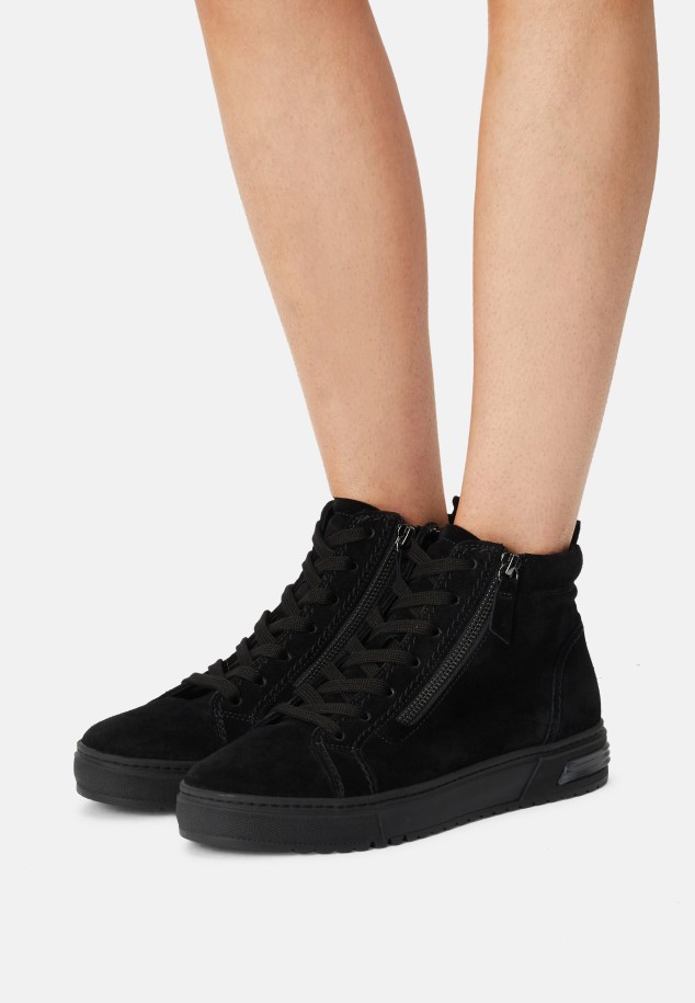 Pepper/Grau Platform Ankle Boots Gabor