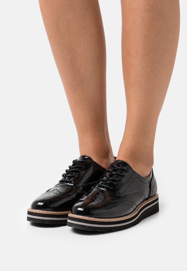 Pepper/Grau Platform Ankle Boots Gabor