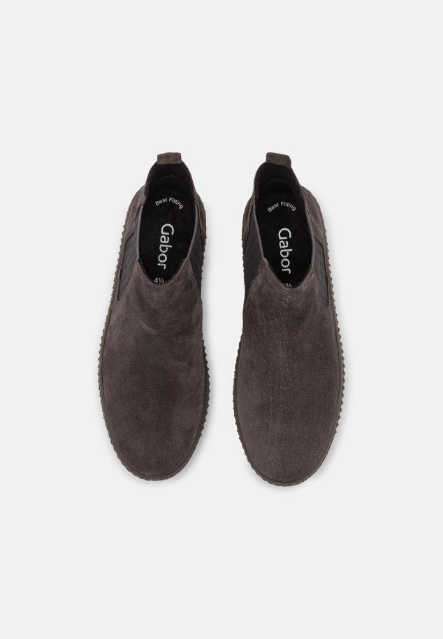 Pepper/Grau Platform Ankle Boots Gabor