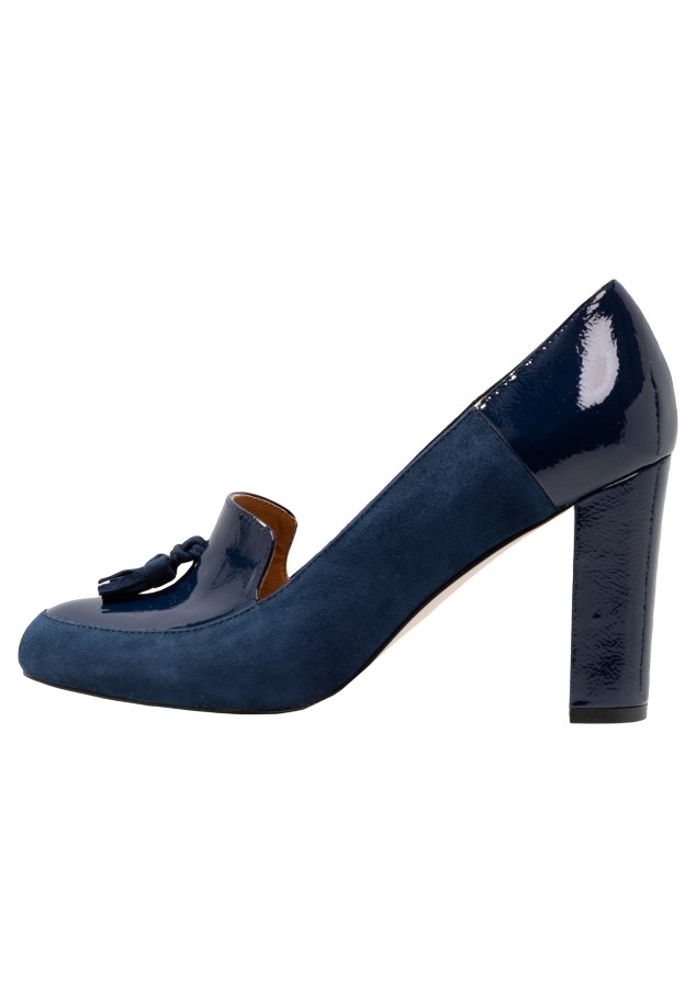 Gabor Dark Blue Leather - Classic Heels