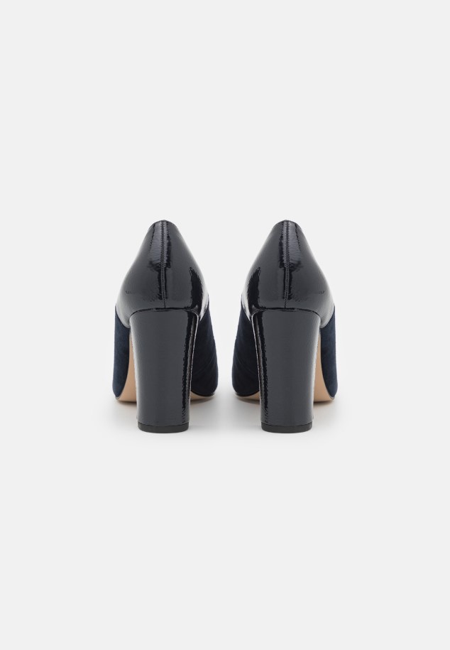 Gabor Dark Blue Leather - Classic Heels