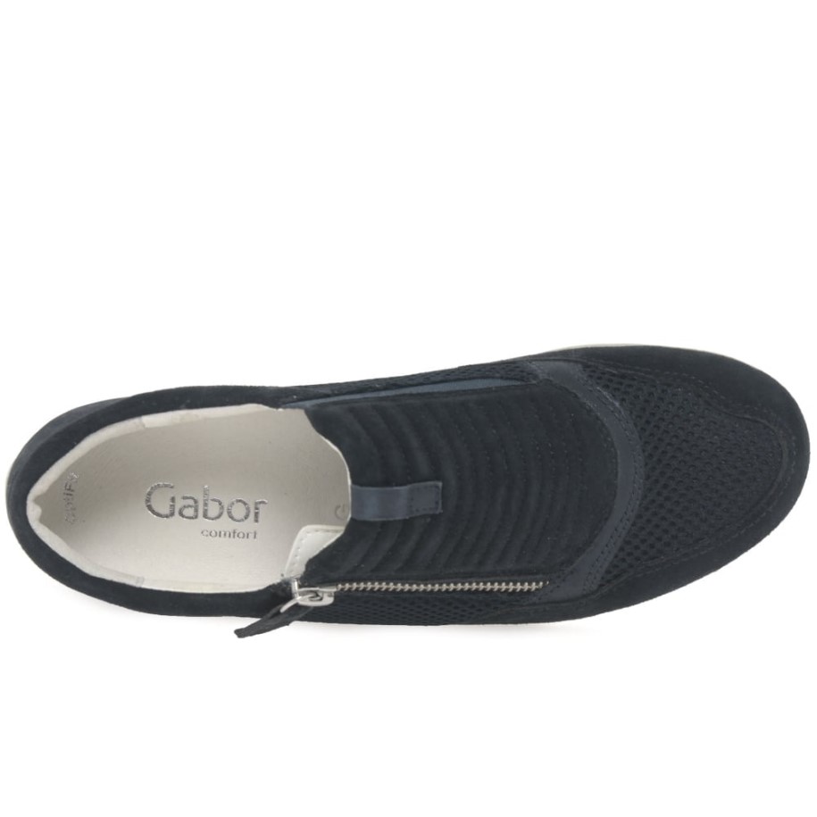 Atlantic Suede/Mesh Gabor Brunello Womens Casual Sports Trainers