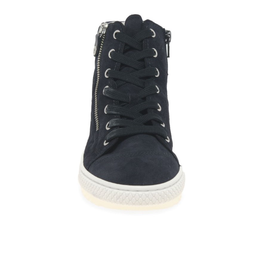 Atlantic Suede/Metallic Gabor Bulner Ladies Casual Ankle Boots