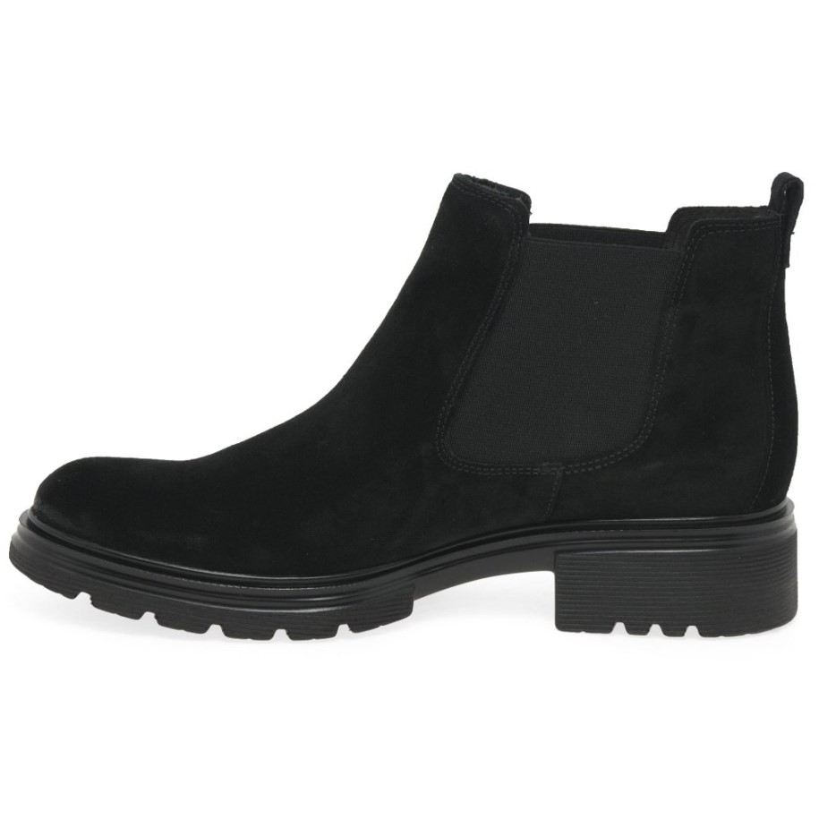 Babel Womens Chelsea Boots Black Suede Gabor